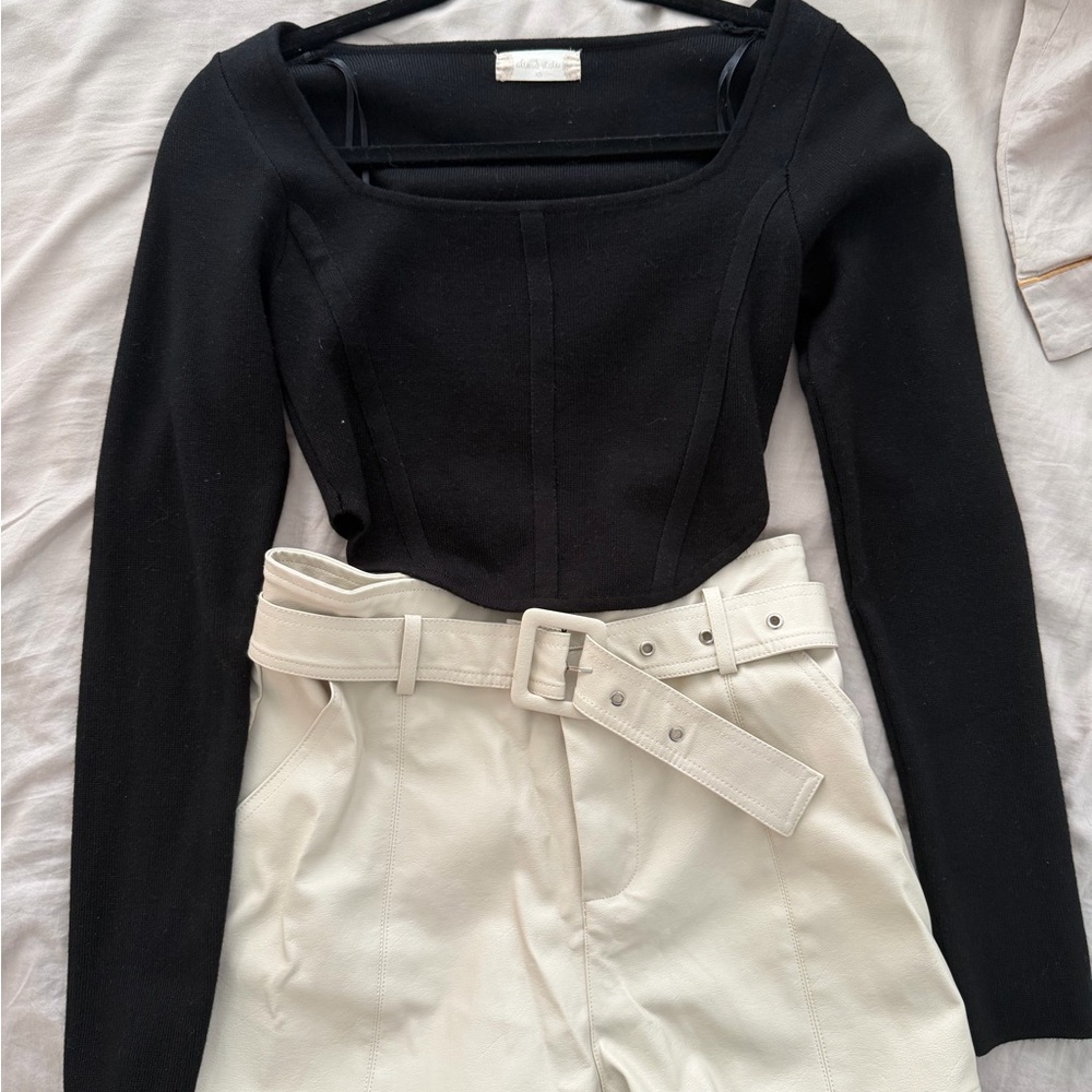 Cream High-Waisted Shorts alterd state